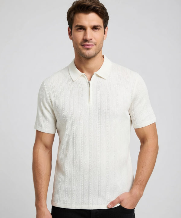 Zip Polo White